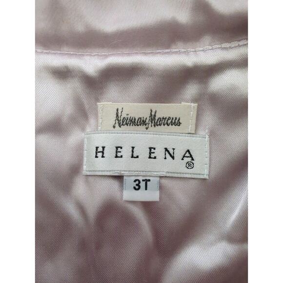 VTG Neiman Marcus HELENA Lilac Sleeveless Dress & Matching Wool Overcoat Size 3T - Picture 3 of 16